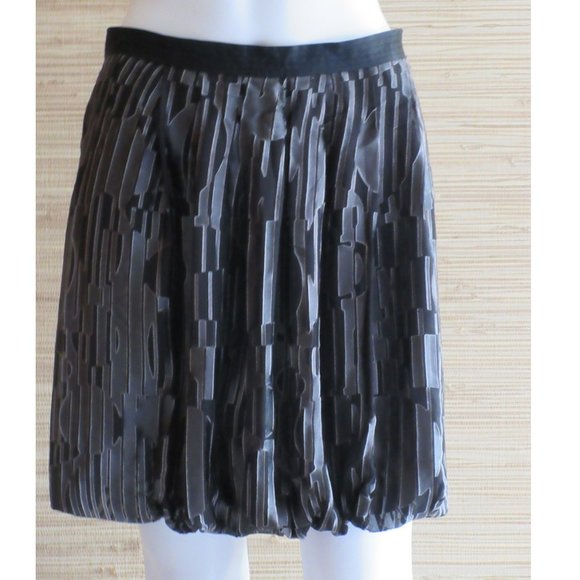 Catherine Malandrino Planetary Devore Mini Bubble Skirt - Picture 3 of 6